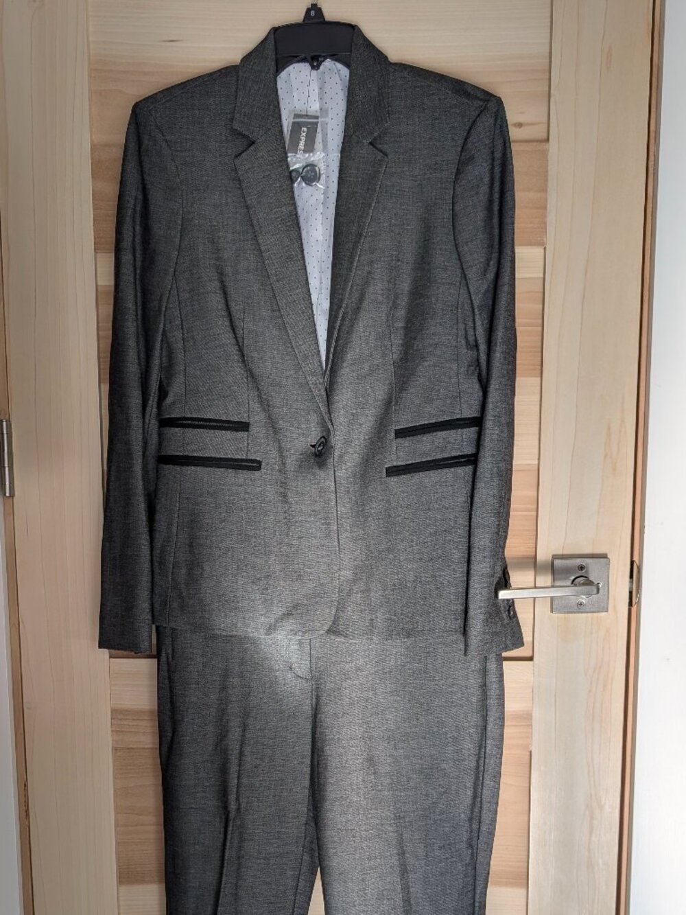 Express Two Piece Grey Women's Professional Suit